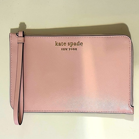 Baby Pink Kate Spade Wristlet - Picture 1 of 3